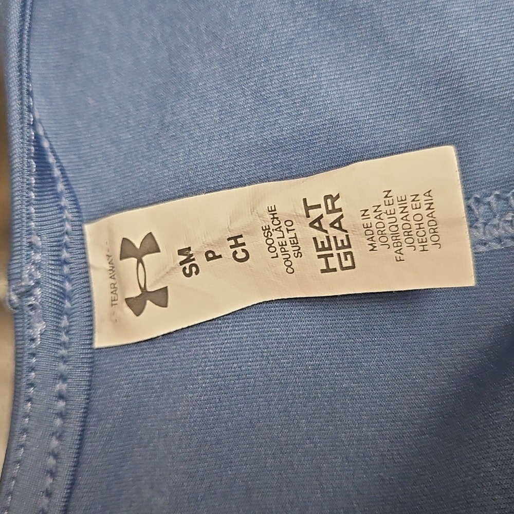 Under Armour Blue Open-Back Short Sleeve Tee - Picture 3 of 3